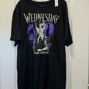 XL Wednesday Adam’s “Solitude Suits Me” unisex T-Shirt